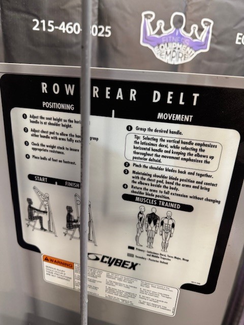 Cybex VR Multi Grip Row & Rear Delt Combo