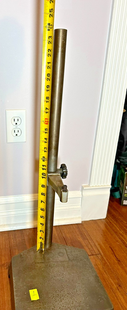 Starrett #636 Indicator / Comparator Stand - 24" Tall - Cast Iron Surface Plate