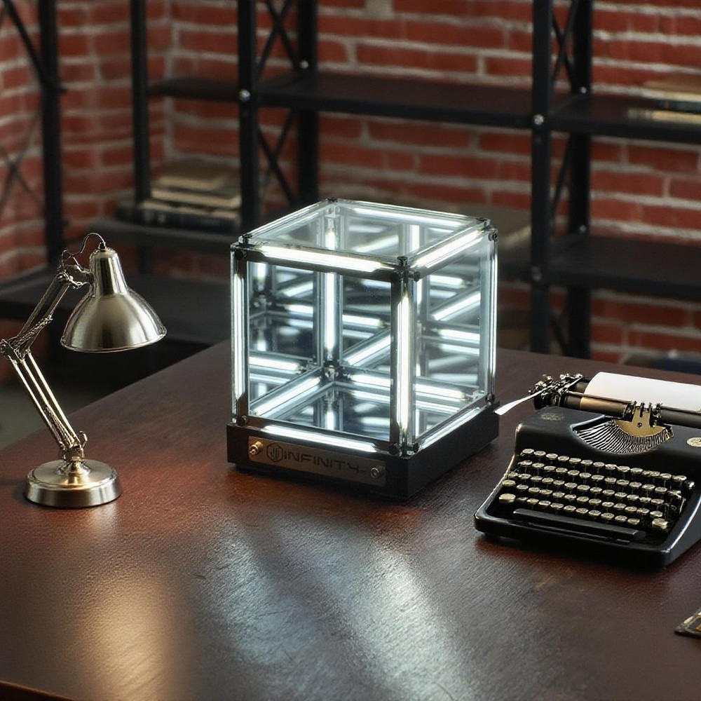 Infinity Cube LED Light for Gaming Desk, Infinity Mirror Effect