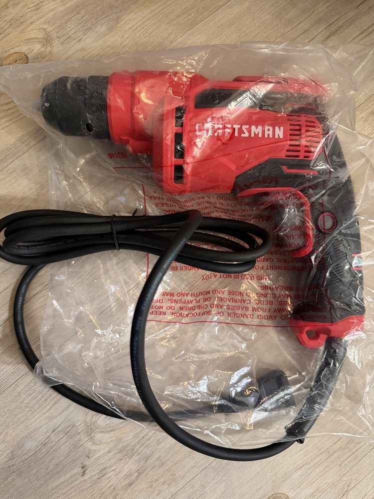 Craftsman Corded Electric Drill CMED731 3/8 Variable Speed