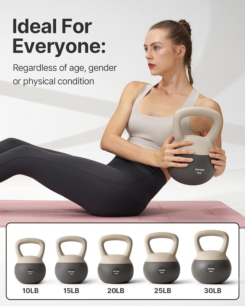 Soft Kettlebell Set Strength Training Kettlebells & Home Workouts Soft-Sided