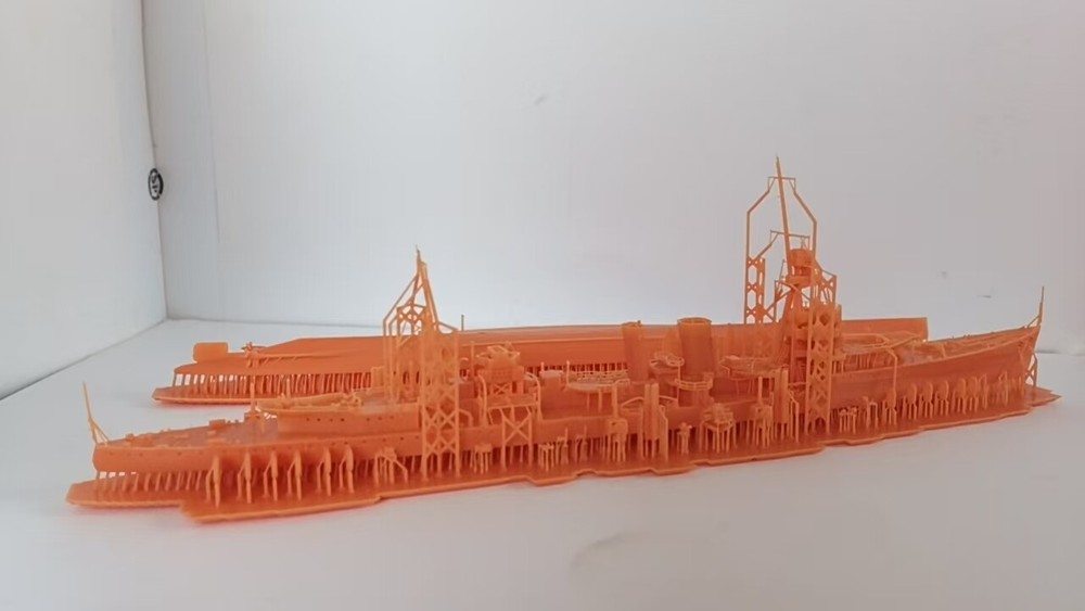 3D Printed 1/700 British D-class Light Cruiser Unpainted Model Kit HOT-