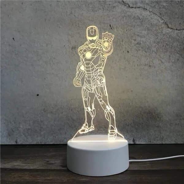 3D Led USB Lamp - Marvel Iron Man