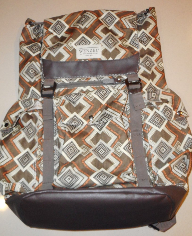 Wenzel BACKPACK Aztec / Western Design Brown 2018 Never Used
