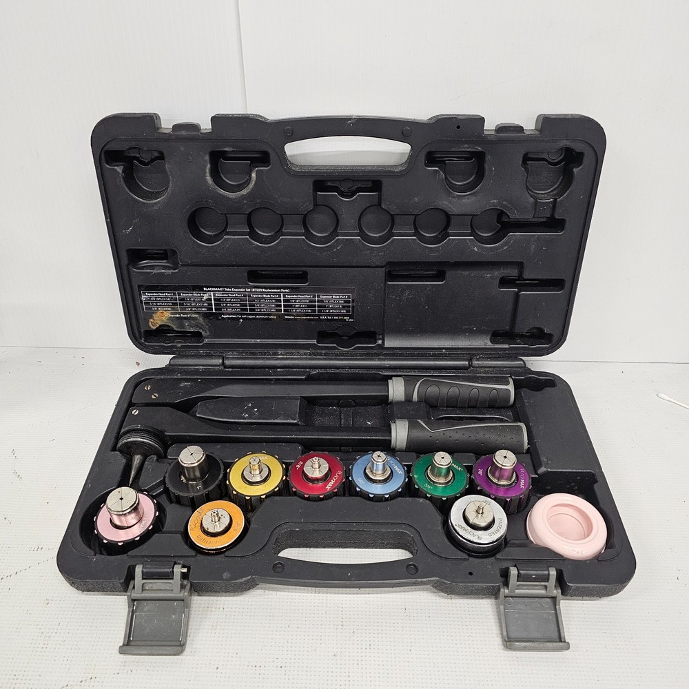 CPS BlackMax SAE 1/4" - 1-1/8" O.D. Tube Expander Set - BTLE9