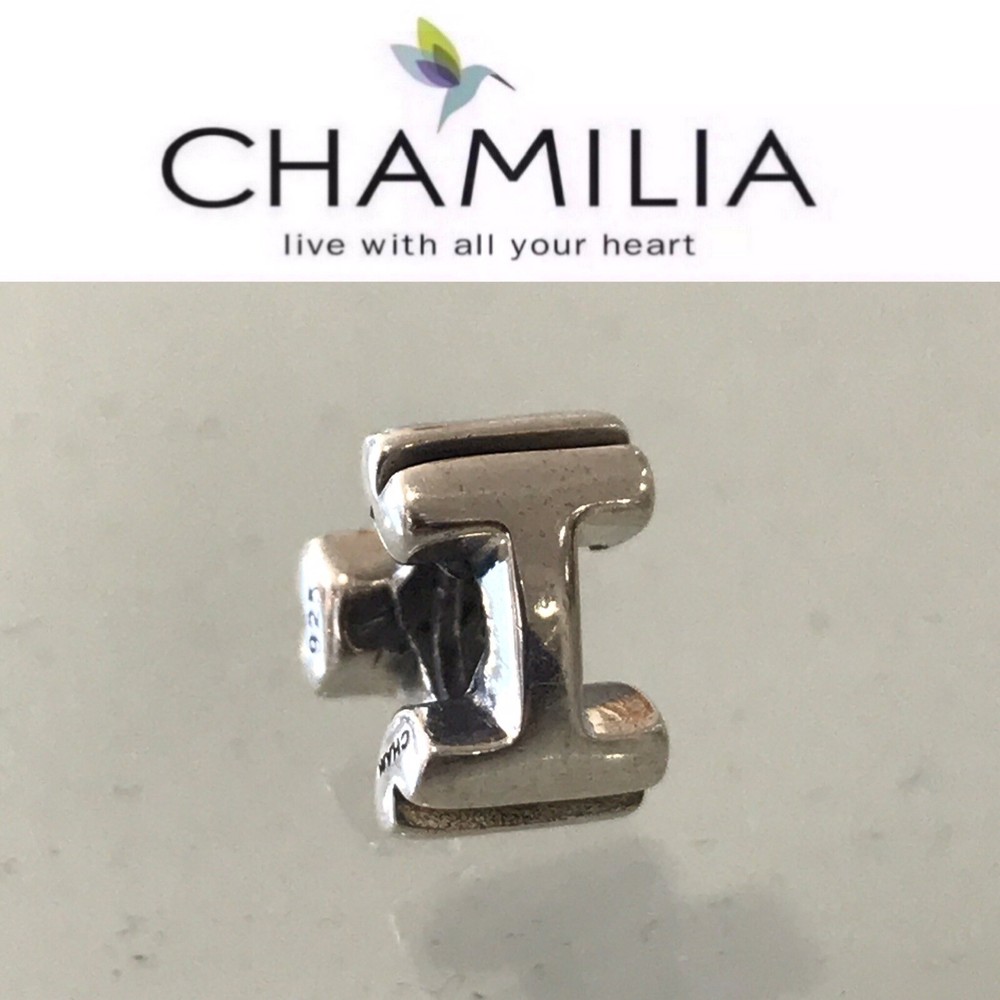 Chamilia Sterling Silver Charm Bead Initial I