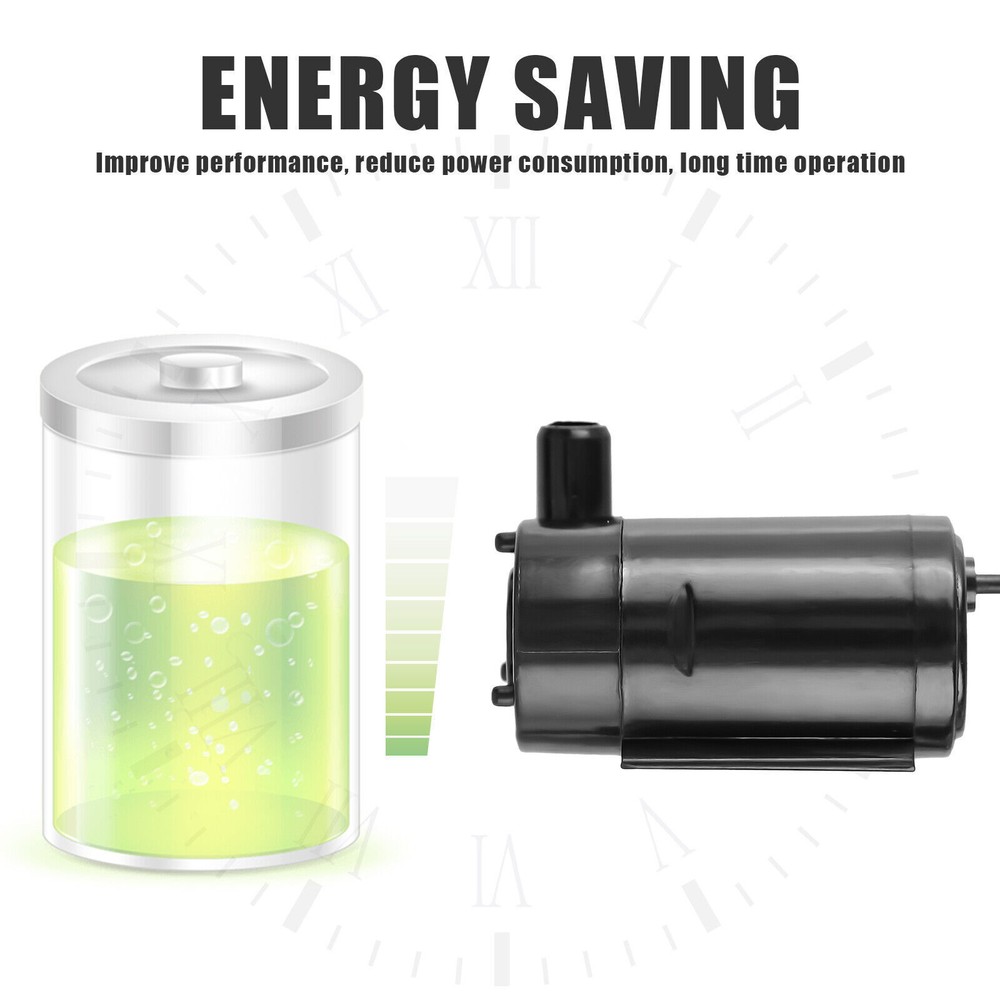 2Pcs Micro Mini 12V DC Quiet Brushless Motor Submersible Water Pump 1M Cable