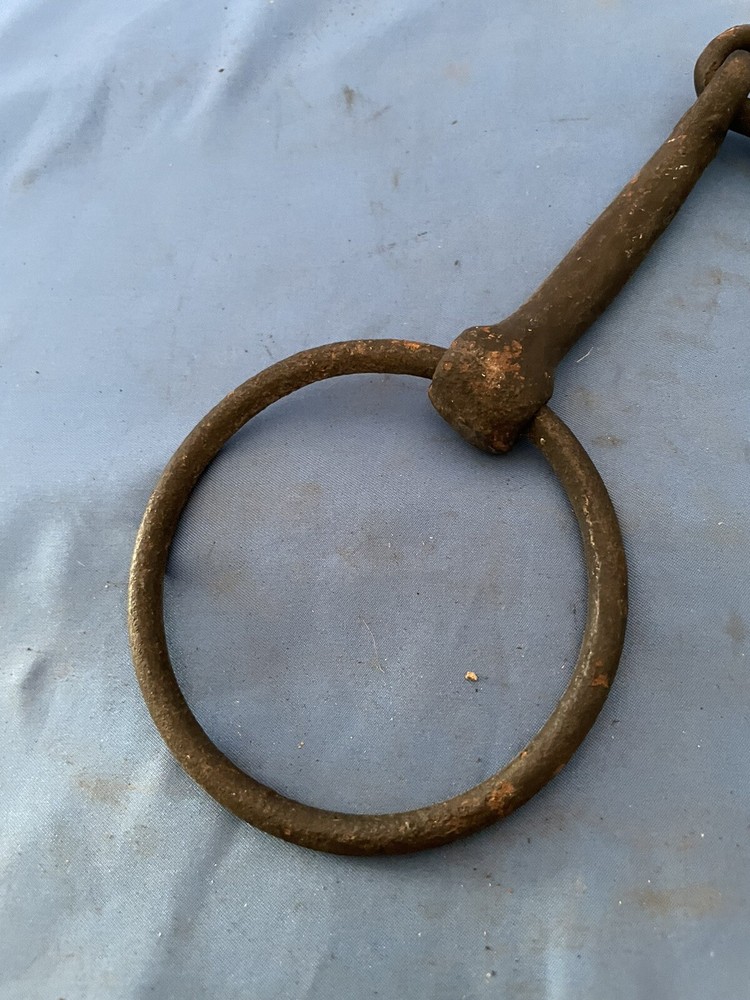 Vintage O-Ring Draft Horse Bit Rusty Small!