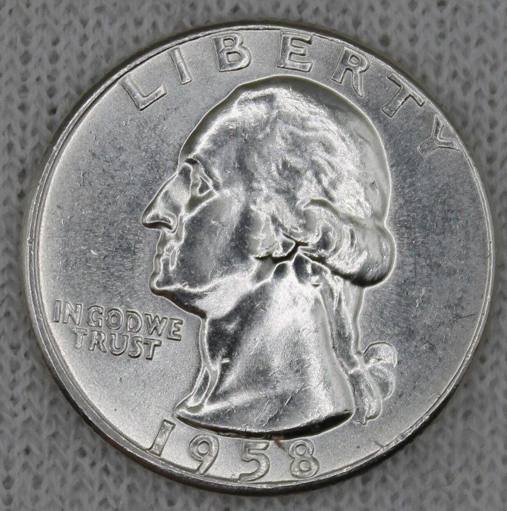washington quarter 1958 UNC