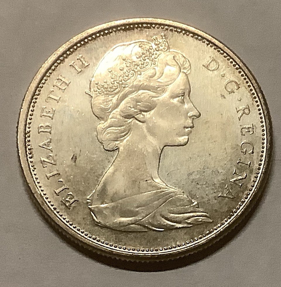 🇨🇦🇨🇦🇨🇦🇨🇦1966 Canada Silver 50 cents As Shown