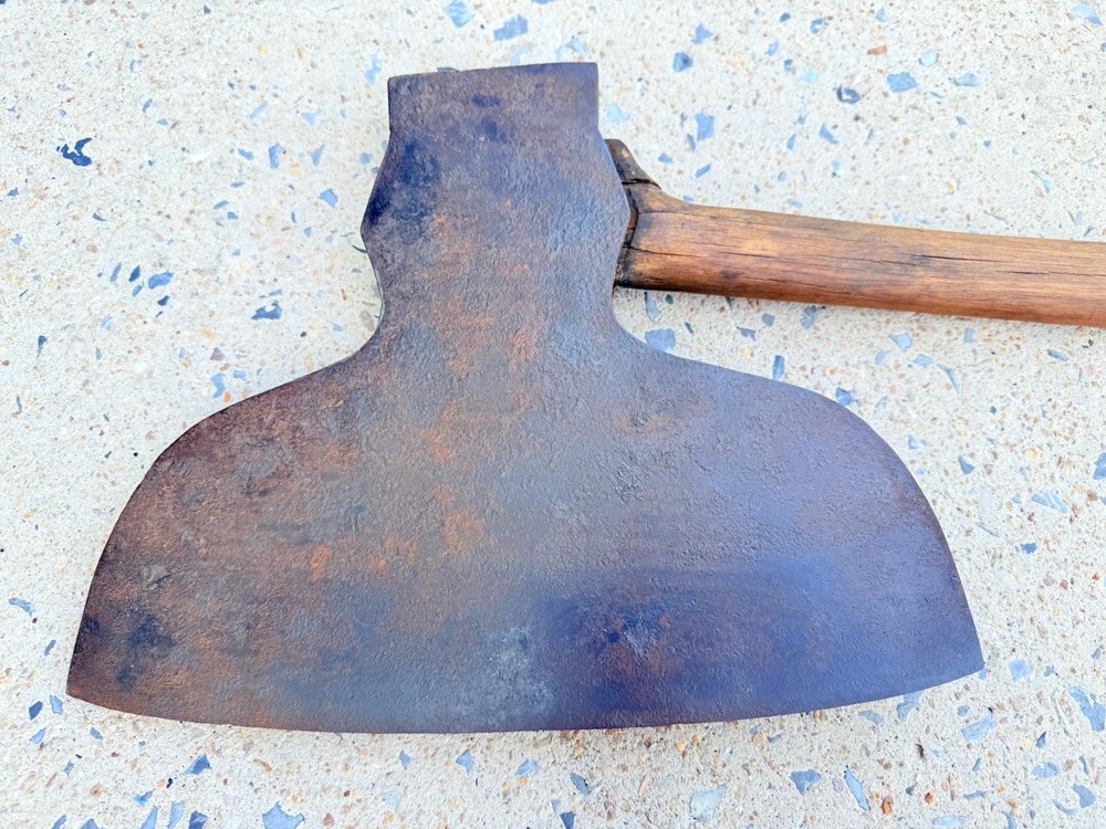 Antique Broad Axe 13 in. Signed Large