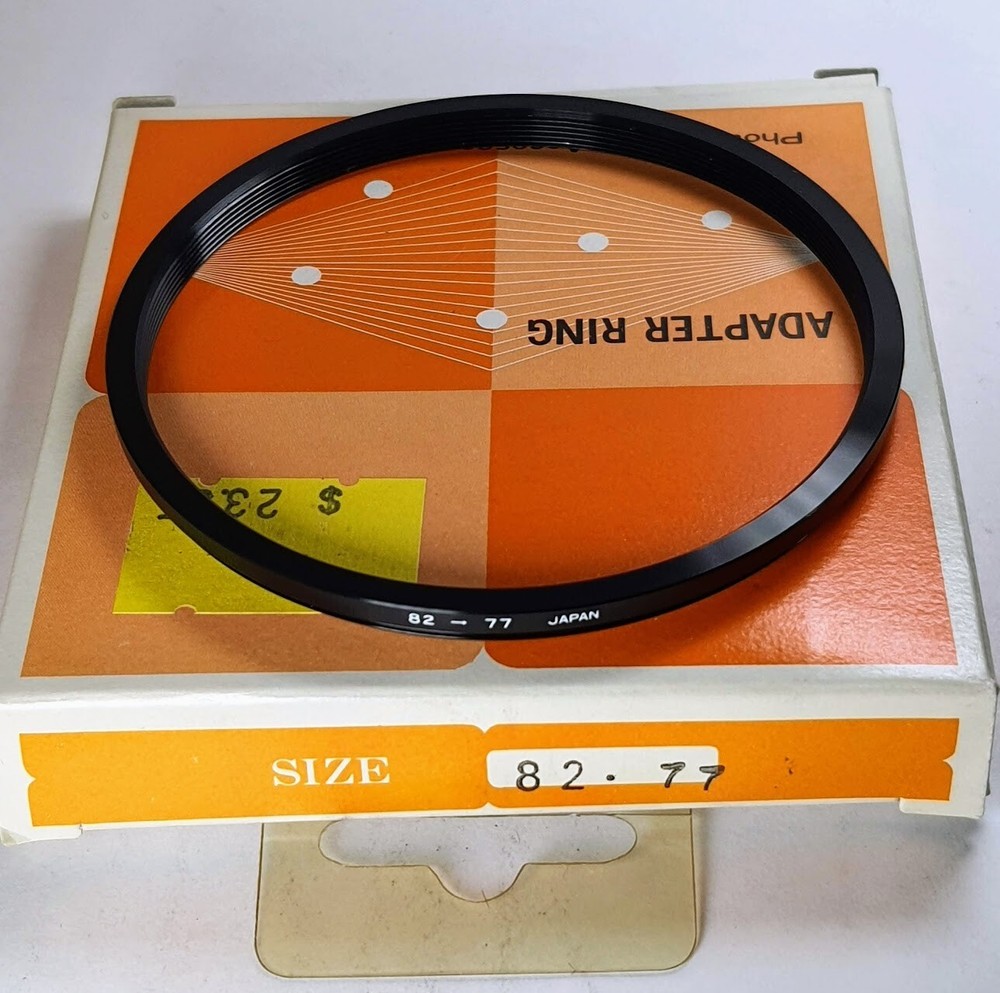 82-77mm Step-Down Lens Filter Converting Adapter Ring 82mm-77mm Metal E82-E77