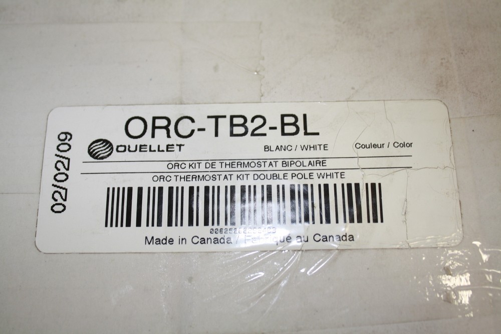 OUELLET ORC-TB2-BL DOUBLE POLE THERMOSTAT