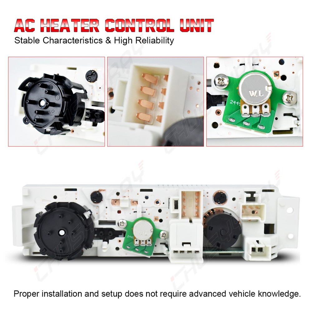 Front A/C Climate Control Module W/ Defogger Switch For Chevy Express GMC Savana