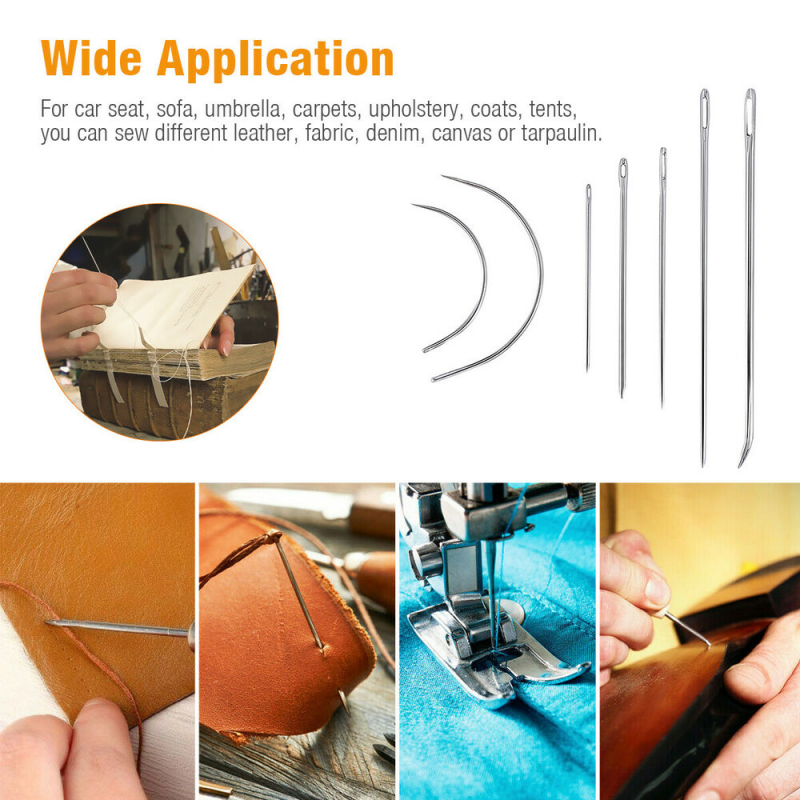 29 Leather Craft Punch Tools Kit Stitching Carving Working Sewing Saddle Groover