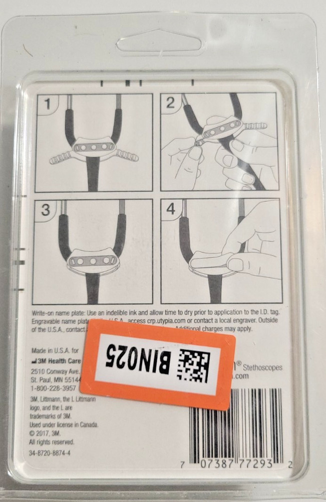 Littmann Stethoscope Identification Tag - Gray #40008