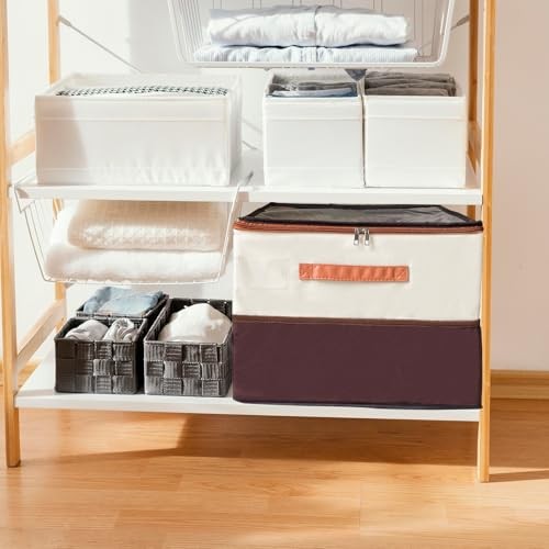 16-Grid Multifunctional Foldable Shoe Organizer, Collapsible Fabric Bin with
