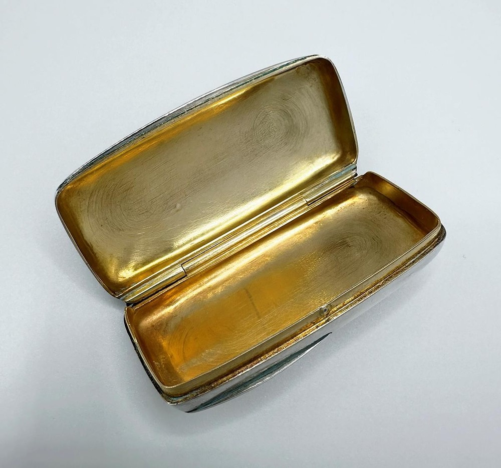 VINTAGE SPANISH SNUFF BOX .915 SILVER HALLMARKED 20TH CENTURY