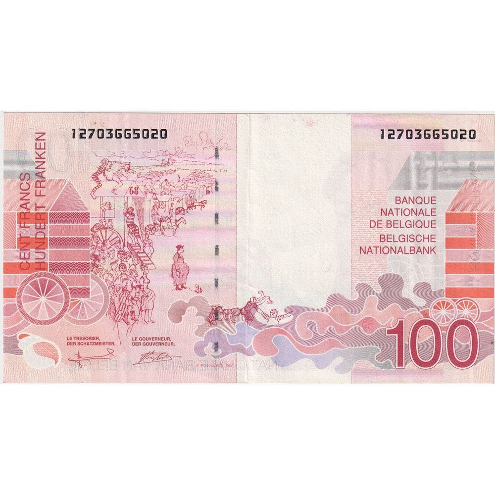 [#335817] Belgium, 100 Francs, AU