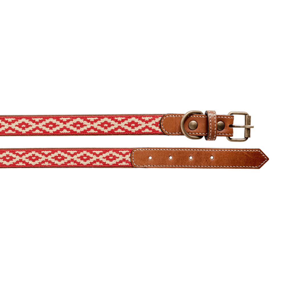 Genuine Leather Dog Collar Adjustable Necklace