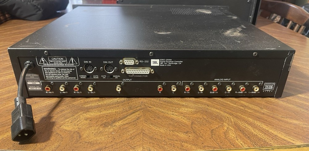 Vintage JBL Synthesis SDEC-2500A Digital Equalizer Controller – Working!