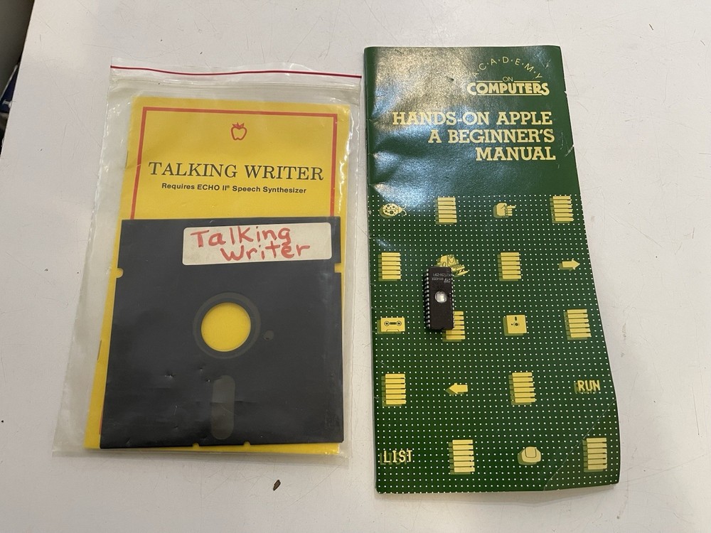 Apple II Talking Writer Software w/ ROM for Echo Synthesizer