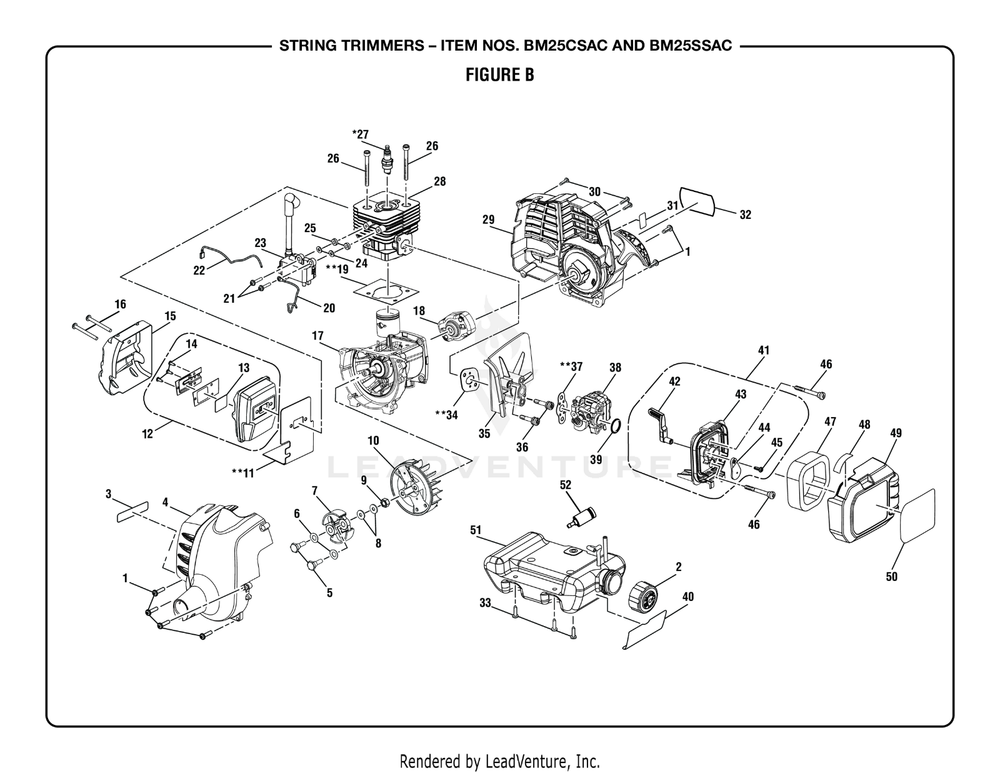 BLACK MAX STRING TRIMMER STARTER ASSEMBLY for 2 Cycle Models in Description