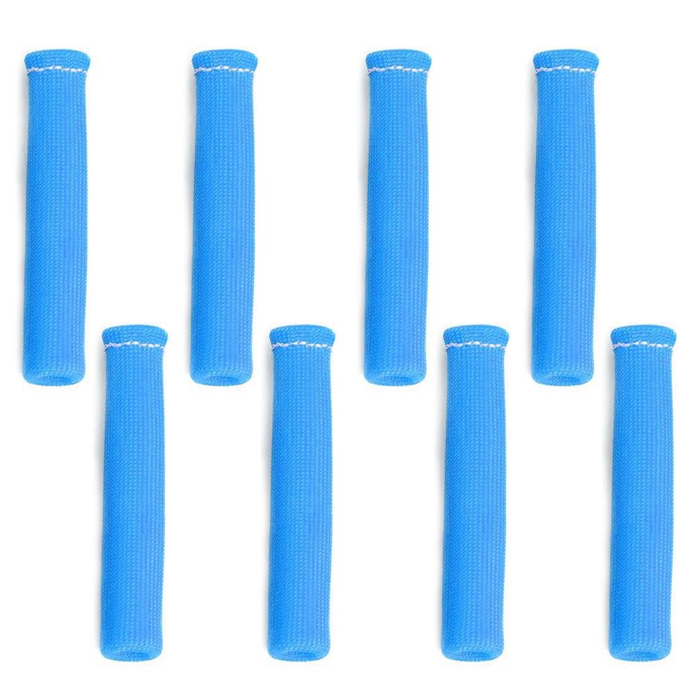 8pcs 1200° SPARK PLUG WIRE BOOTS HEAT SHIELD PROTECTOR SLEEVE for SBC BBC aa
