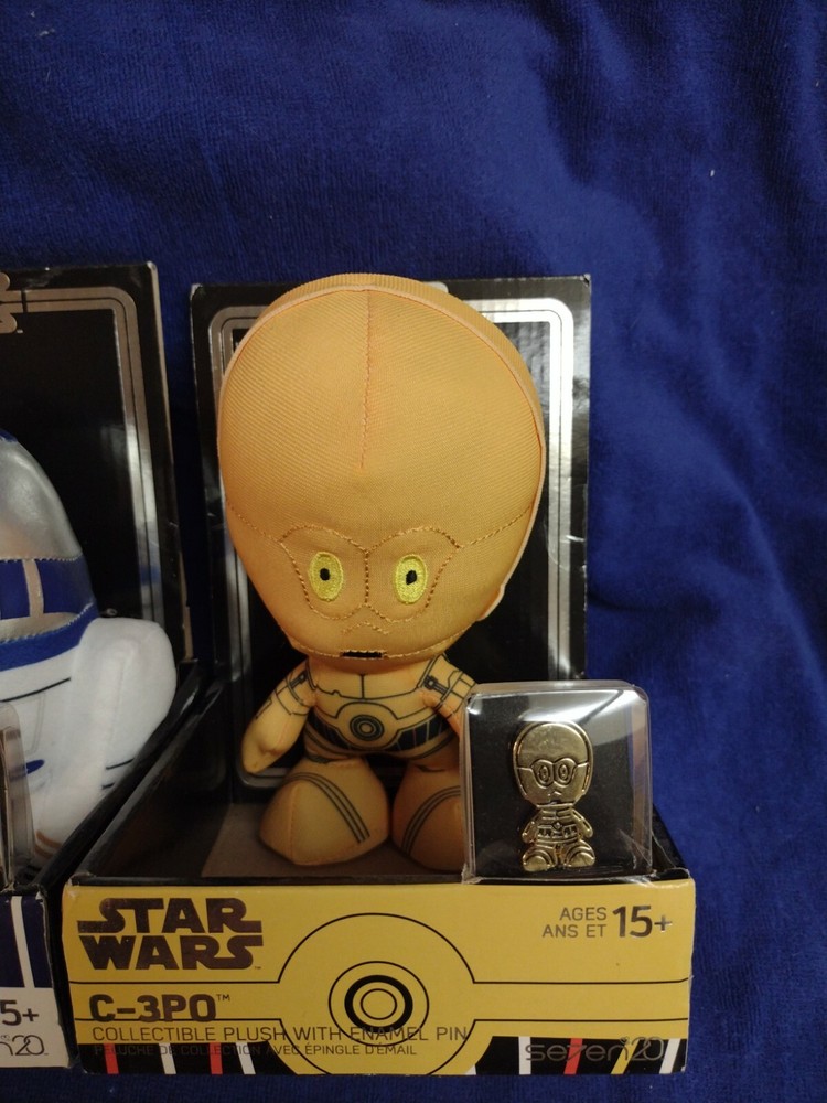 star wars plush With Pin (R2D2...C3PO)