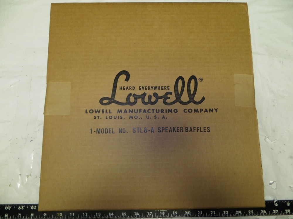 Lowell 1-MODEL NO. STL8-A SPEAKER BAFFLES