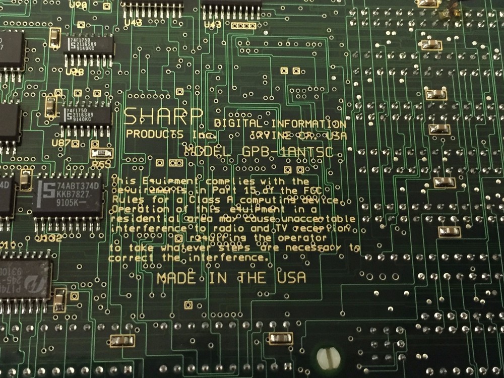 Sharp GPB-1ANTSC Image Processing Board