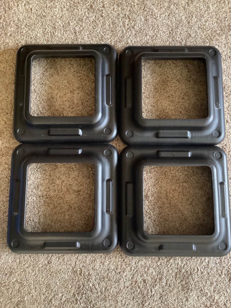 THE STEP Adjustable HIGH STEP 16”x 16” Aerobic PLATFORM w/4 Risers Home Workout
