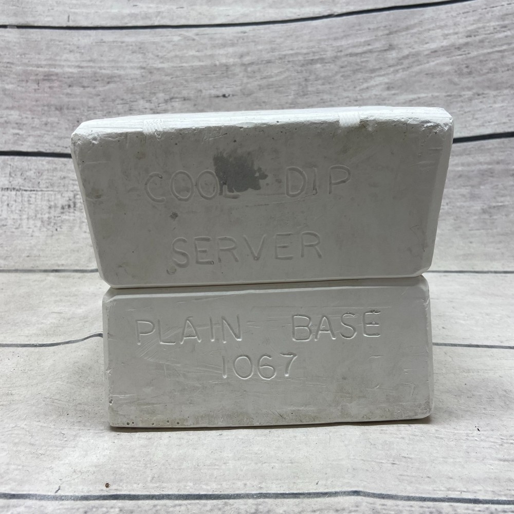 Vintage 1995 Boothe Mold Ceramic Casting Mold Cool Dip Server Plain Base #1067