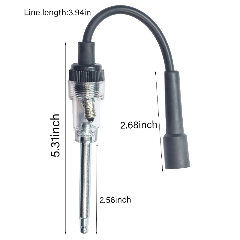 In-Line Ignition Spark Tester Engine Ignition Spark Plug Tester Diagnostic Tool