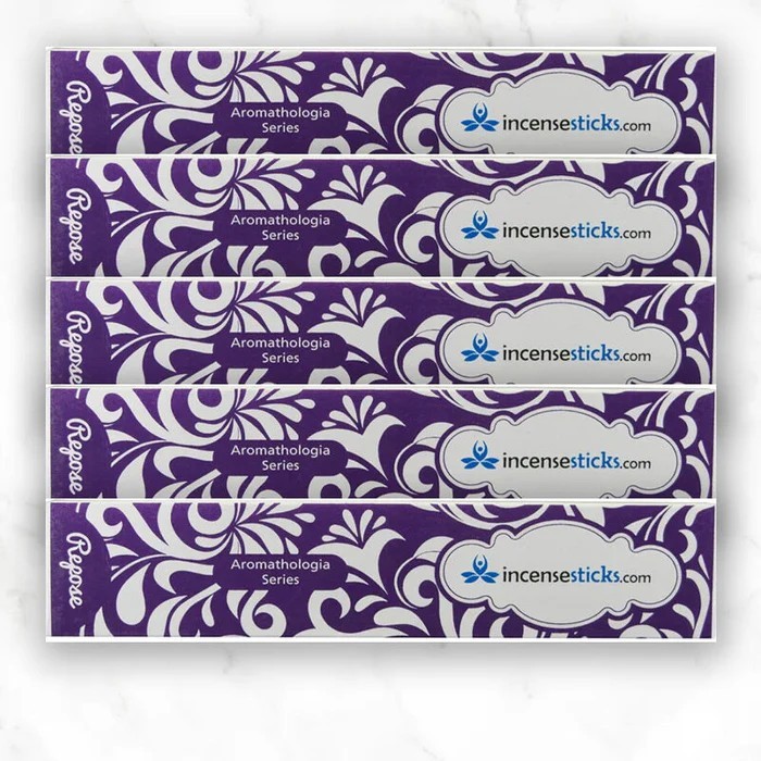 Repose Incense 8" 12 Sticks Packs: 5 Packs