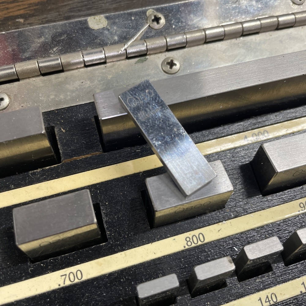 Starrett Webber RS43A1 Gage Block Set 43 piece *Missing 4 pcs