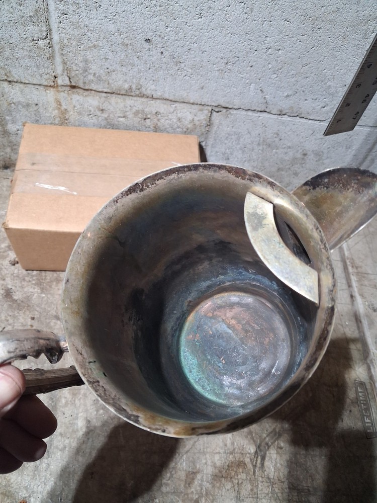 Sheridan Silver On Copper Water Pitcher