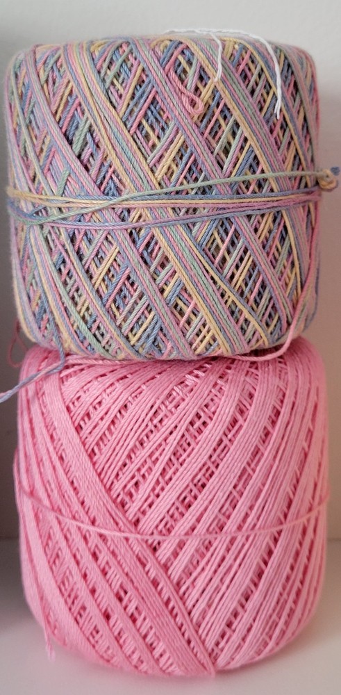6 Partial Spools Crochet Thread