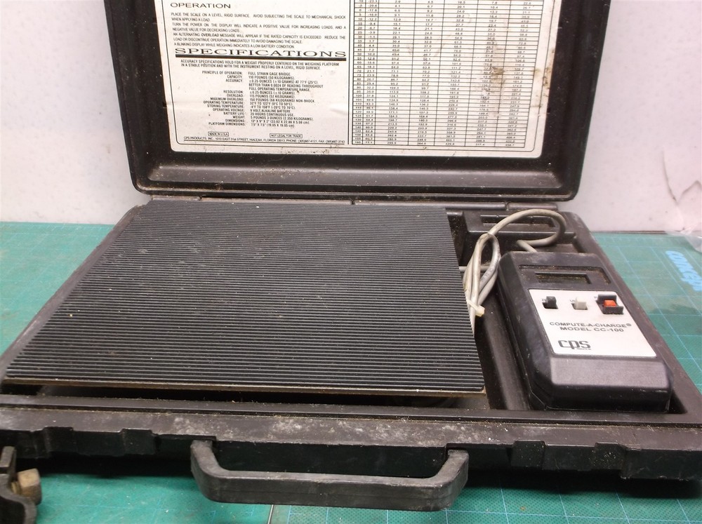 CPS CC100 Compute a Charge HVAC Refrigerant Scale