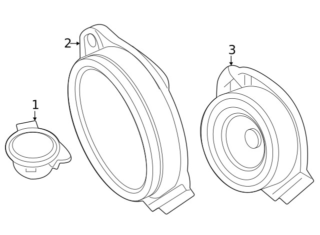 Genuine GM Front Dr Speaker 26520433
