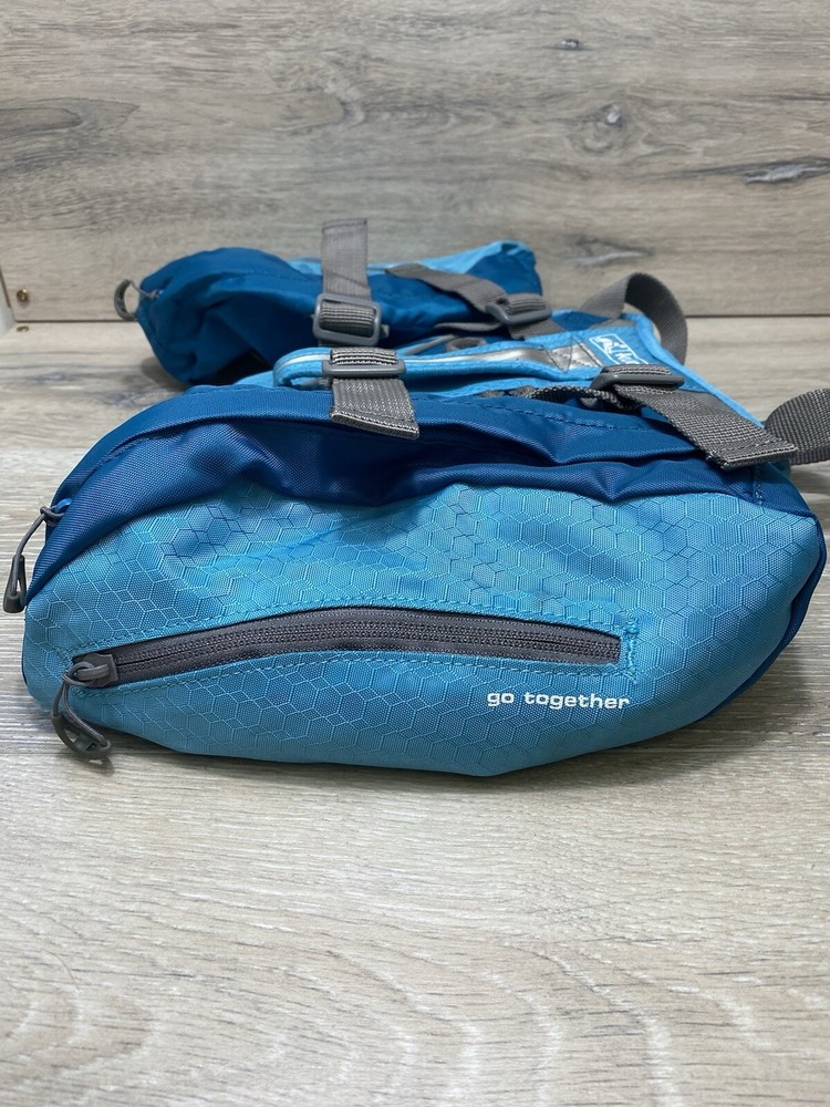 Kurgo Baxter Backpack Dogs Blue Adjustable Sz M/L?