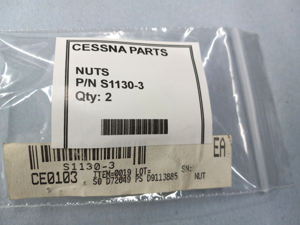 CESSNA Part # S1130-3 (2/PACK)