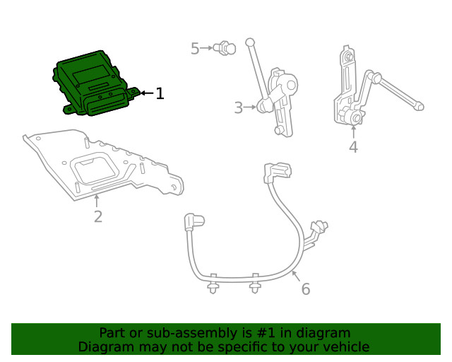 Genuine GM Electronic Suspension Control Module 84591777
