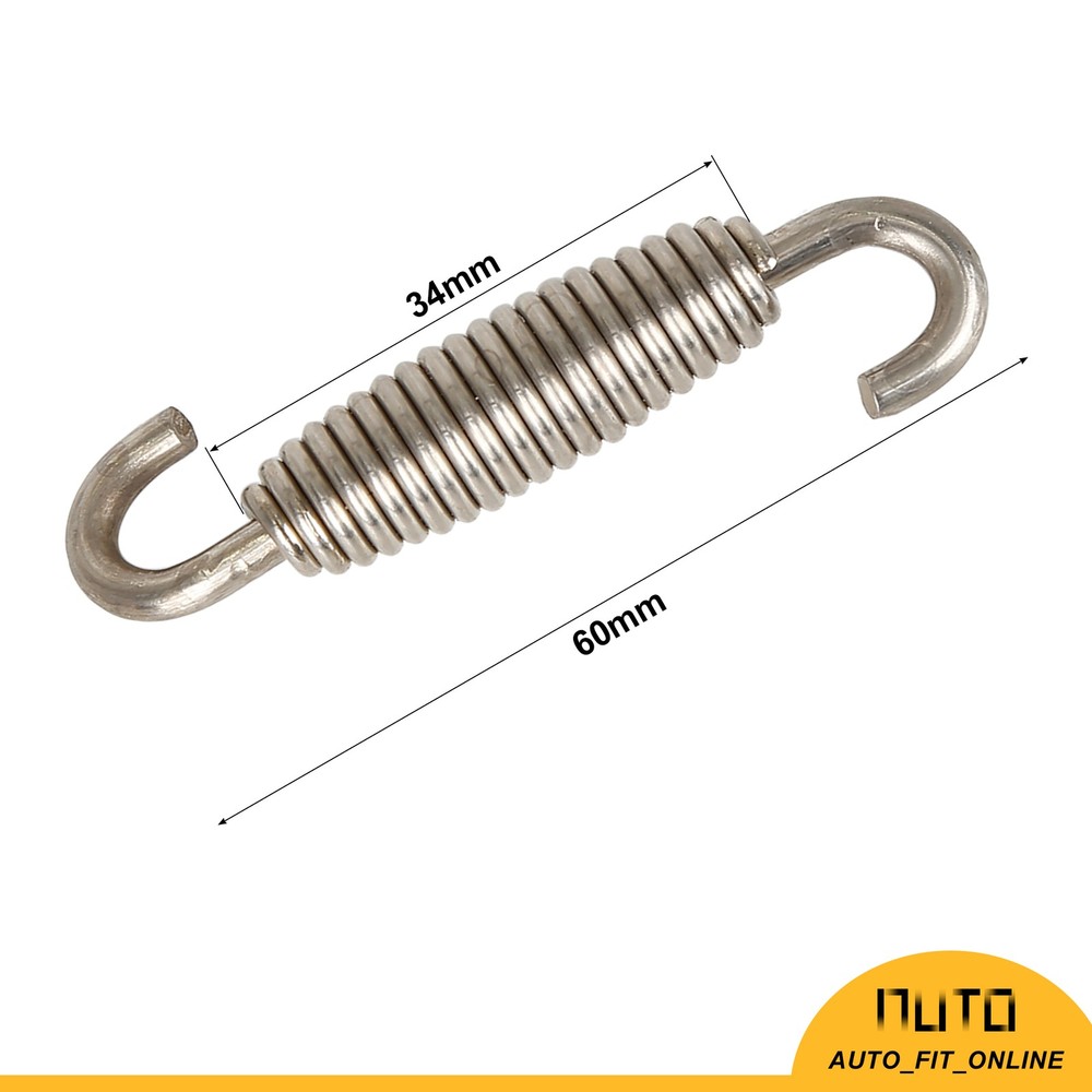 TWO Exhaust Pipe Spring Pull Hook Universal