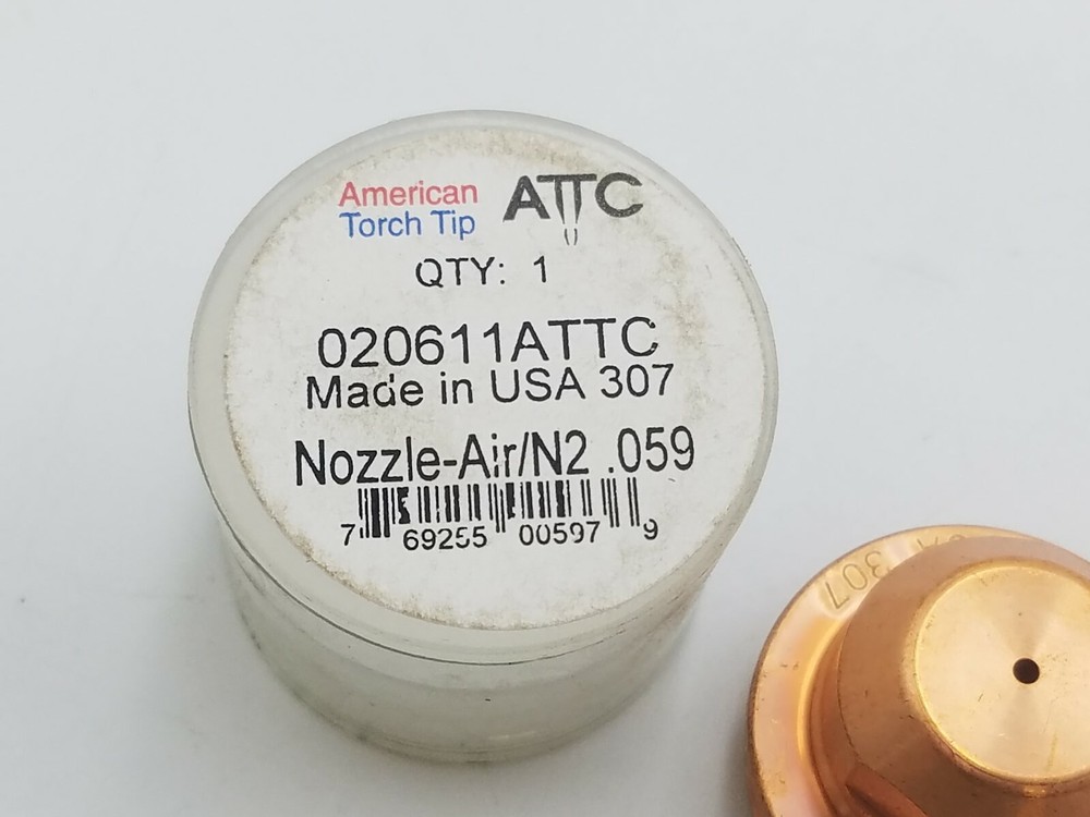 American Torch Tip 020611 ATTC Nozzle .059 100A Plasma Cutting Welding Equipment