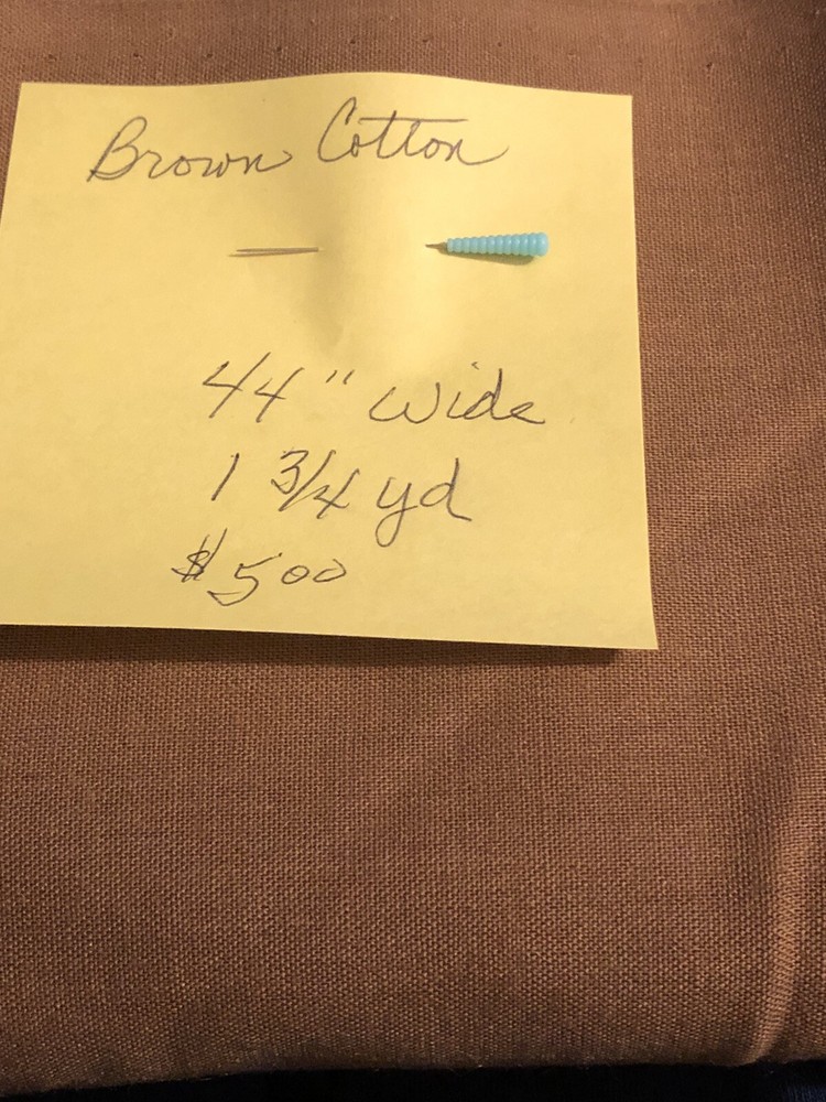 FABRIC DOWNSIZING BEAUTIFUL BROWN COTTON 44”