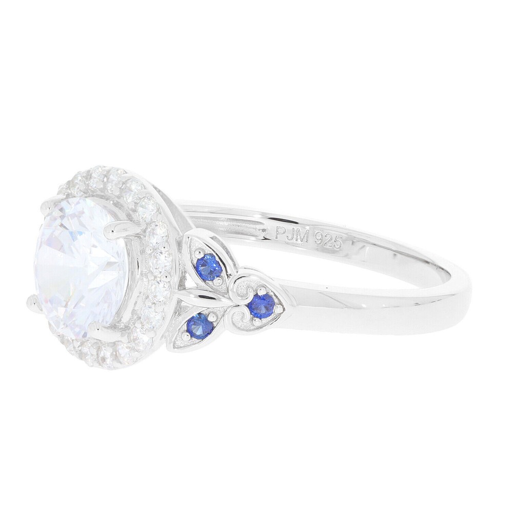 Sterling Silver Semi Mount Ring Setting Round RD 8x8mm Topaz