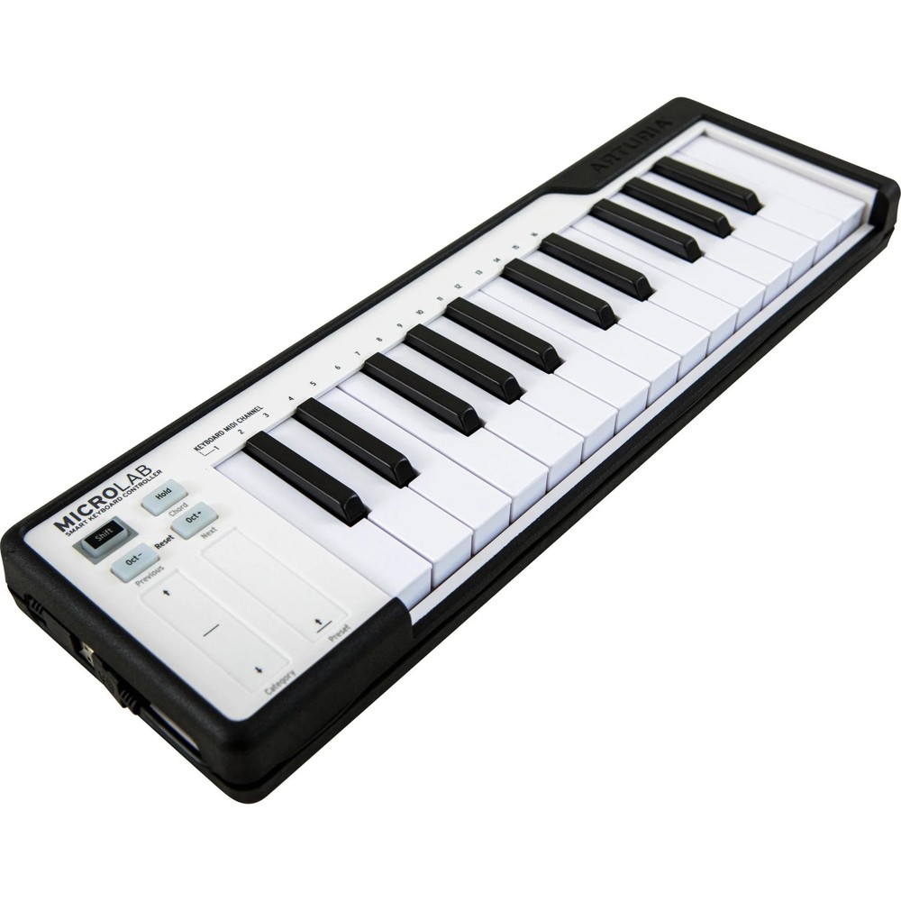 Arturia MicroLab Compact USB-MIDI Controller, Black