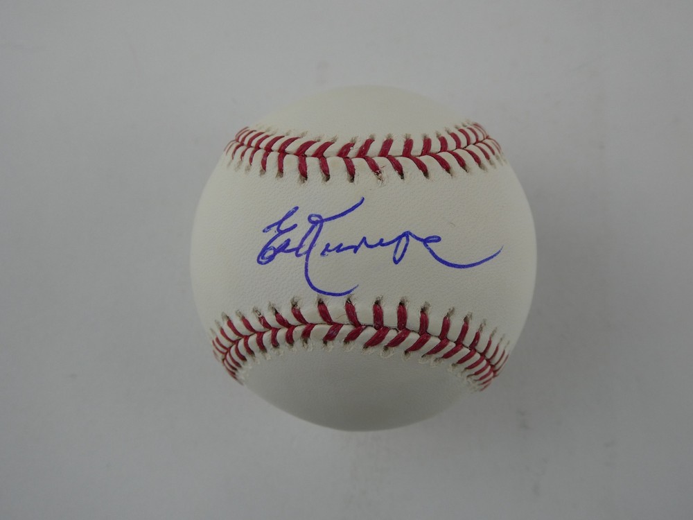 Ed Kranepool Signed Rawlings ML Baseball New York Mets Leaf Authentics COA