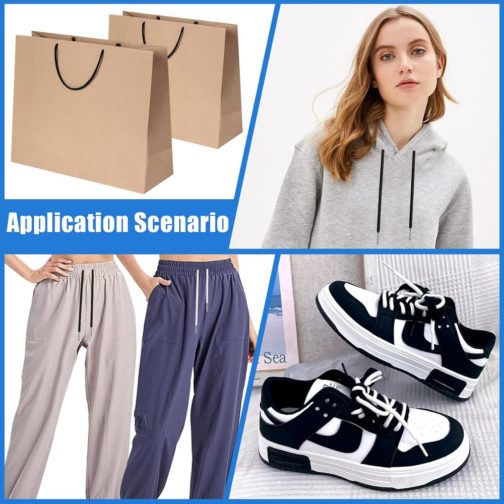 Drawstring Cords Replacement Drawstrings, 30Pcs Sweatshirt Drawstring Replacemen